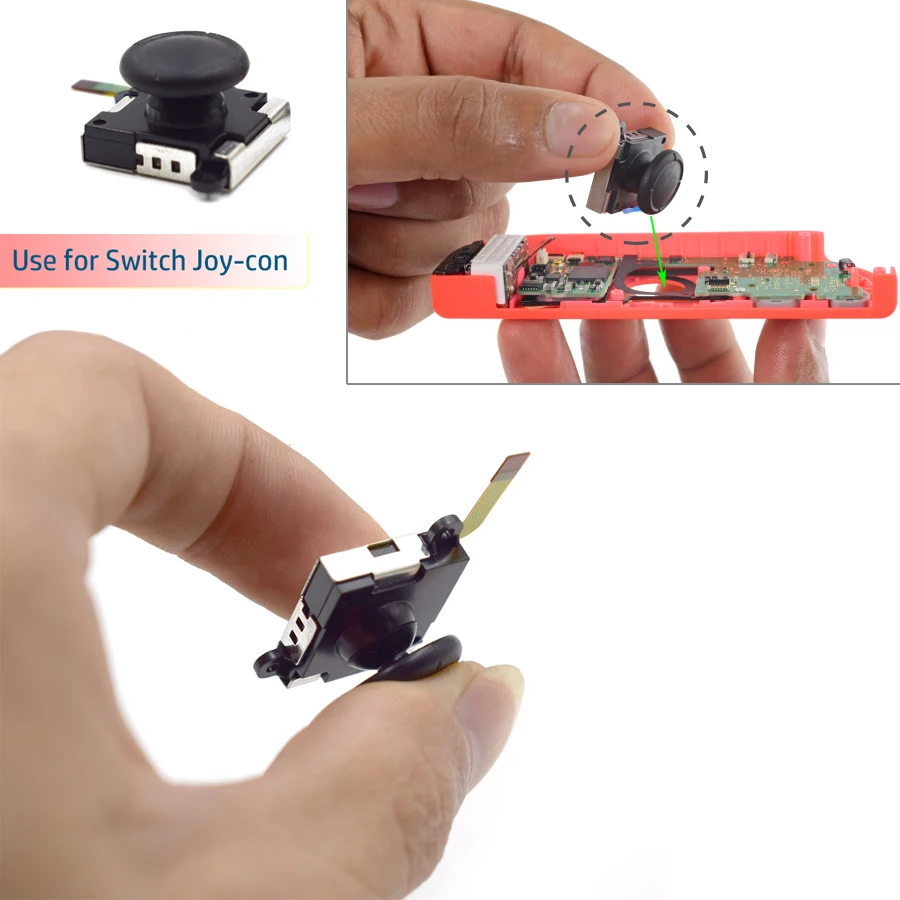 2 Pcs 3D Analog Joystick Rocker Button Sticks Joy-Cons Thumb Stick Replace for Nintend Switch Replacement Nintendo | Электроника