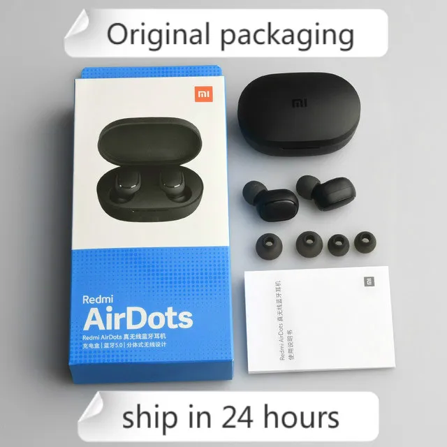 Оригинальный Xiaomi Redmi Airdots настоящий беспроводной стерео 5 0 гарнитура наушники