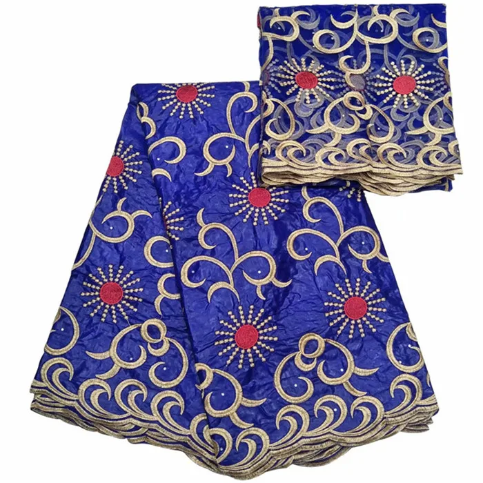 African Lace Fabric Bazin Riche 2019 New Design Embroidered Getzner With Tulle ! | Дом и сад