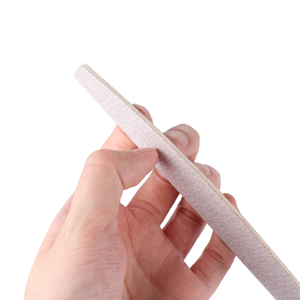 1pc Wooden 180/240 Sanding Buffer Block Pedicure Professional Manicure Buffing Polish Beauty Tools Nail Files Grey Boat Buffer