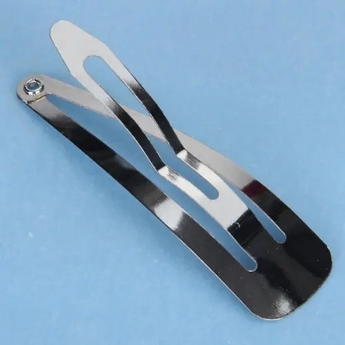 Горячая Распродажа 50 шт Серебристые заколки для волос мм крафт бант