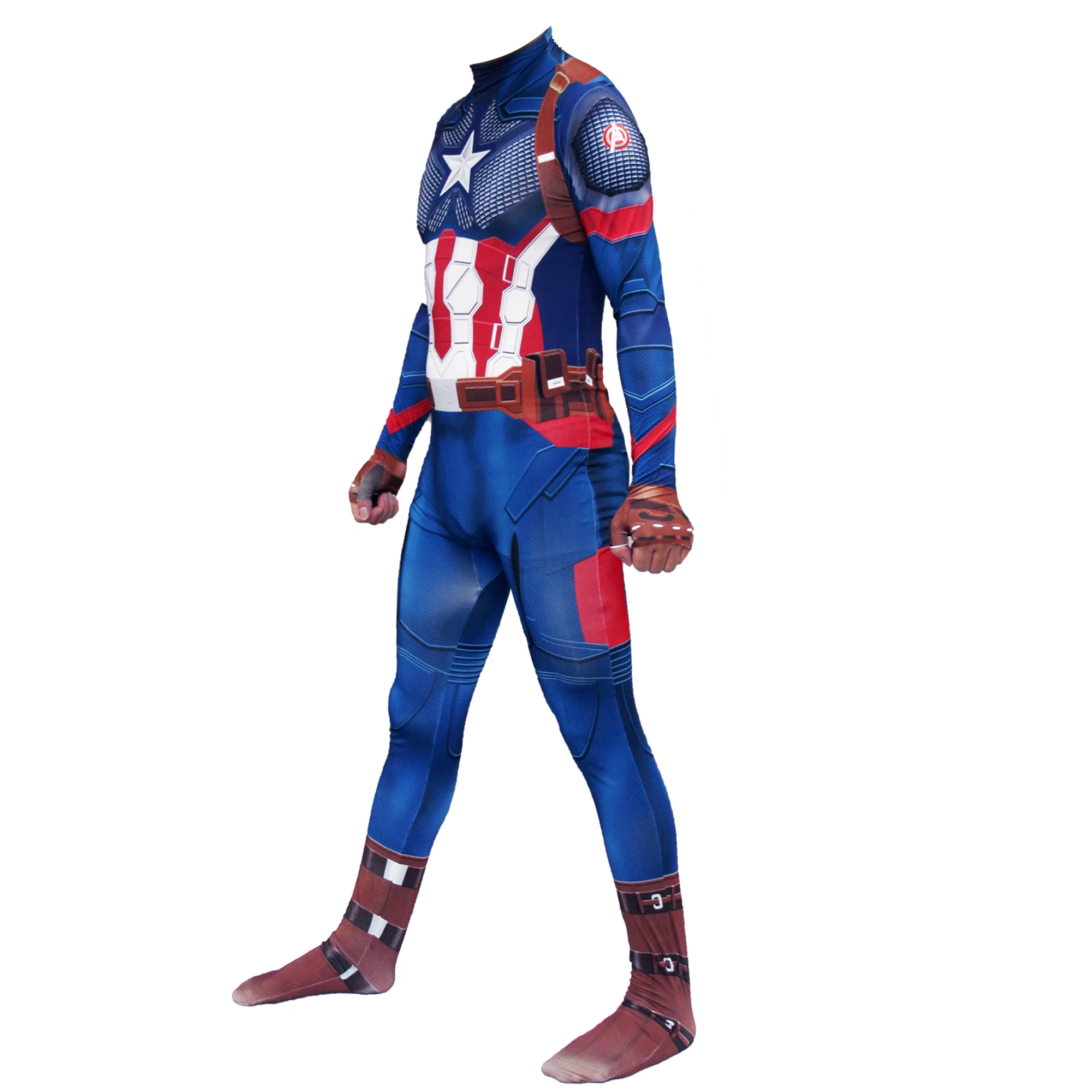 Косплей супергерой Мстители: Endgame Капитан Америка костюм Рыцарь воин униформа