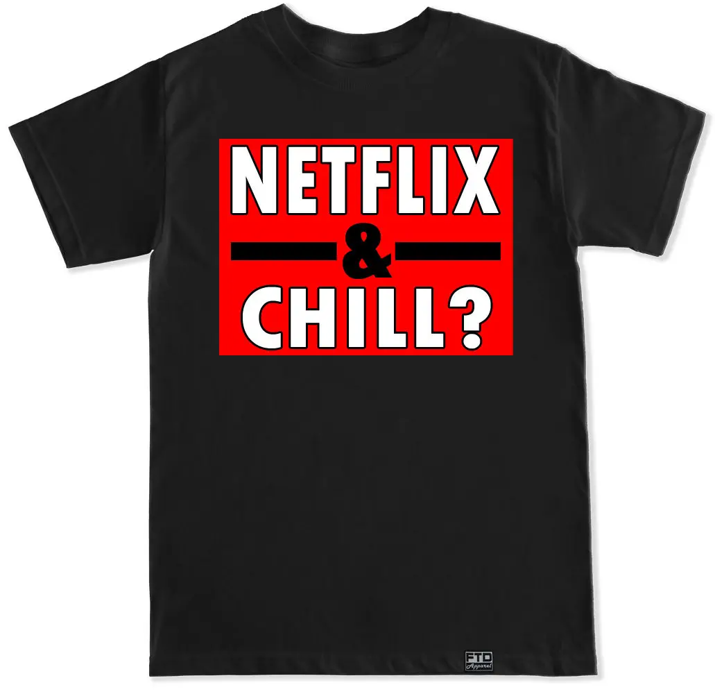NETFLIX И Холод лоза забавные с юмором фильмы фильм ТВ CLUB Футболка комиксов хип хоп