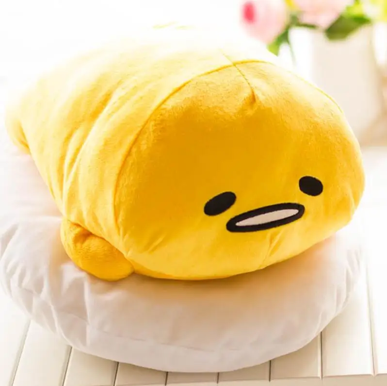 2 40*30 см Gudetama ленивое яйцо jun плюшевая игрушка яйцо желток брат большая подушка ленивые шары Мягкая кукла для детей друг подарок - Цвет: 2