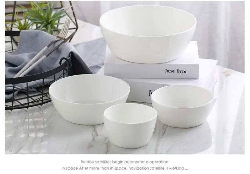 Керамическая миска для супа 7 дюймов костяной фарфор термос в китайском стиле