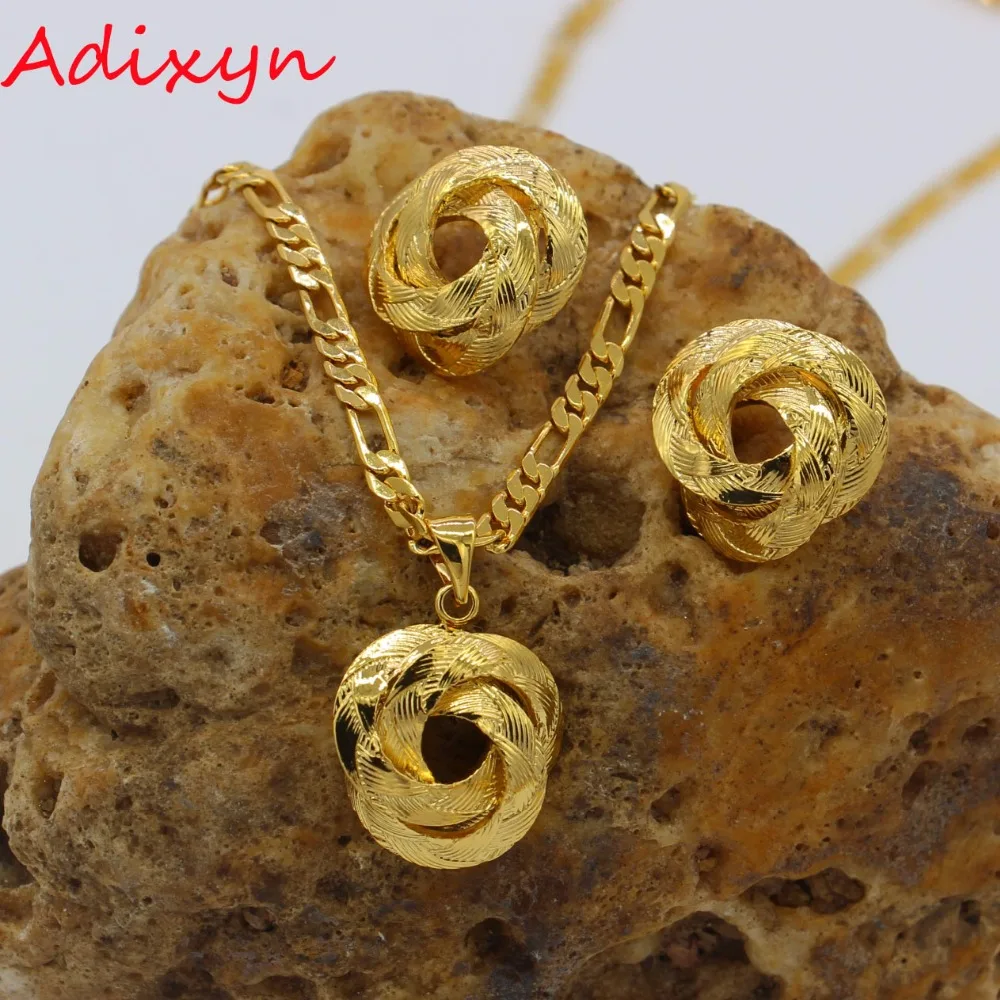 Маленькие амулеты Adixyn Африканское ожерелье/серьги/кулон набор украшений для