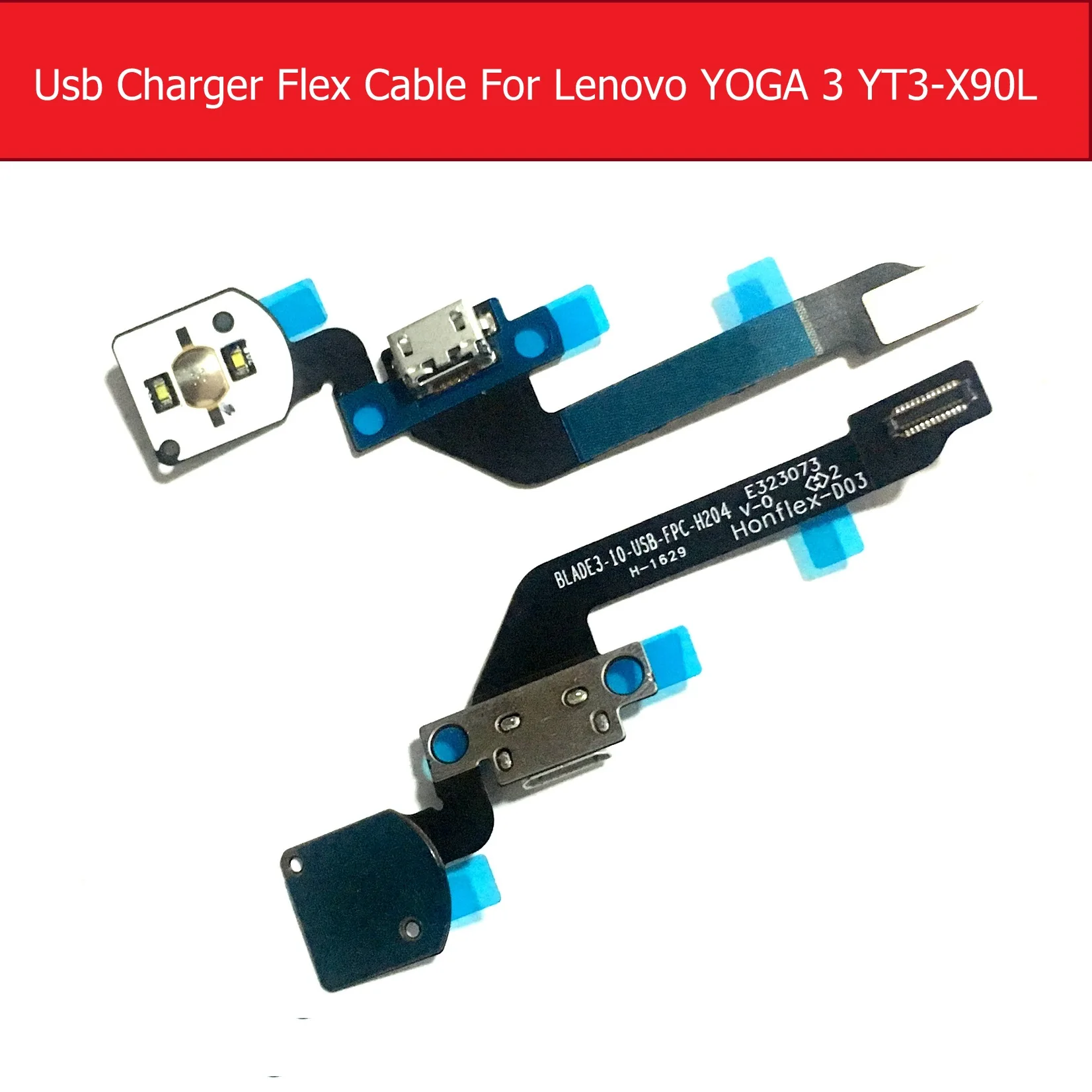 Подлинное USB зарядное устройство гибкий кабель для Lenovo YOGA Tab3 Pro X5-Z8500 YT3-X90F разъем
