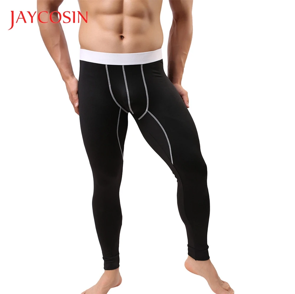 JAYCOSIN хлопковые леггинсы брюки термобелье мужское нижнее белье теплое