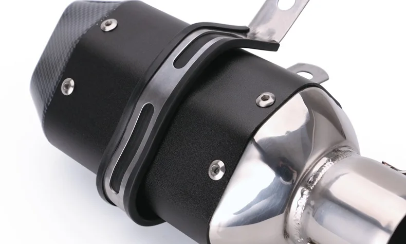 Motorcycle exhaust pipe muffler 38-51mm universal short modified exhaust pipe silencer