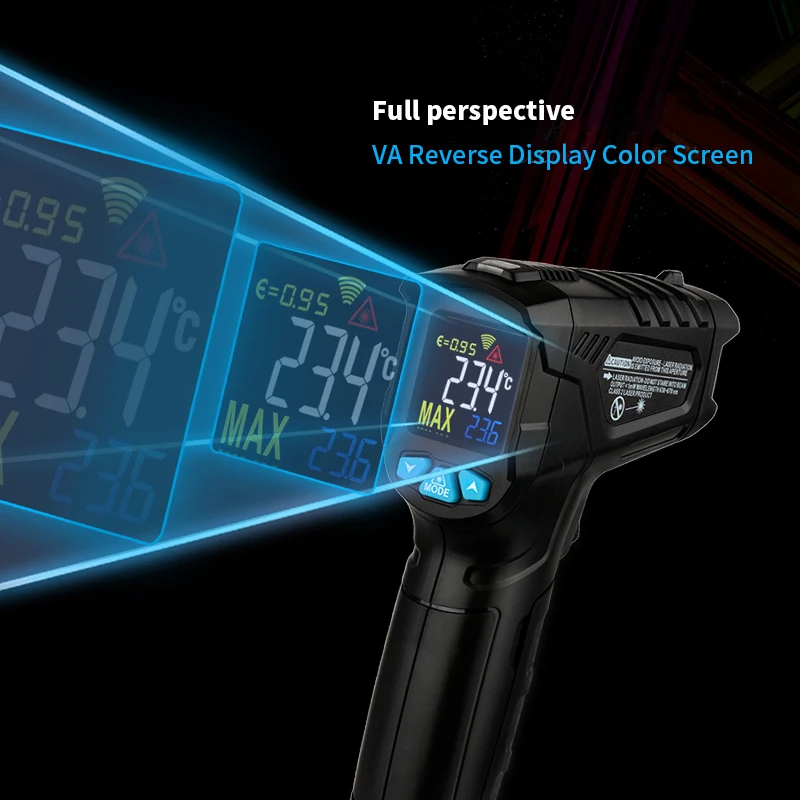 IR01 Digitale Thermometer Meter Infrarood Hygrometer Temperatuur Pyrometer | Инструменты