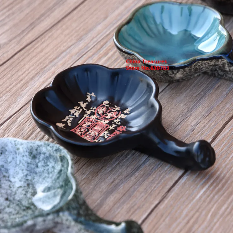 Ceny 1 Sztuka, Ceramiczny Atrament Danie Płyta Farby Chiński Pędzel Penholder Artykuły Szkolne Do Plastyki