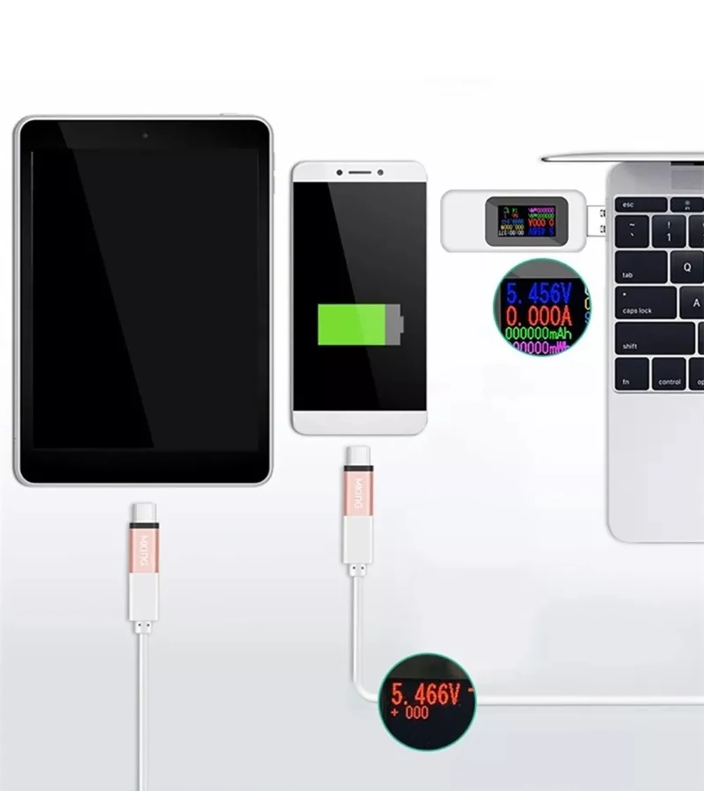 10 в 1 Цифровой вольтметр с ЖК-дисплеем USB Тестер измеритель напряжения тока тестер