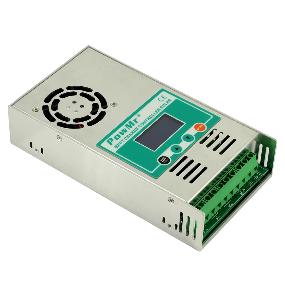 PowMr MPPT 60A контроллер солнечного заряда 12 В 24 в 36 48 авто для Max 190VDC PV вход