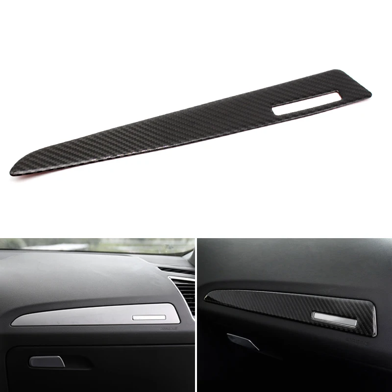 

Real Carbon Fiber Car Styling Co-pilot Dashboard Panel Frame Cover Trim For Audi Q5 2009 2010 2011 2012 2013 2014 2015 2016 2017