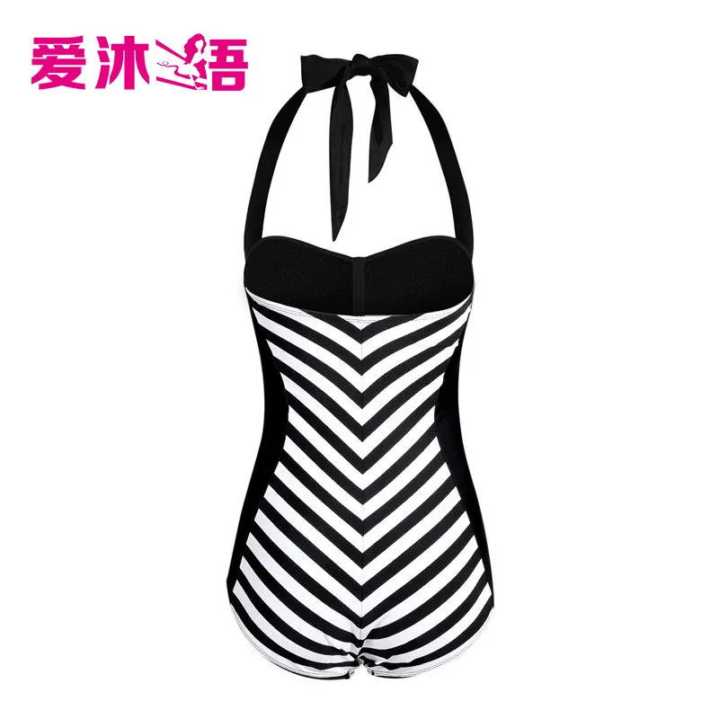 

Sexy Women One-piece Swimsuit Monokini Bikini Swimwear Beachwear High Cut Striped Triangle Swimsuit Bathing Suit Lady Beachwear