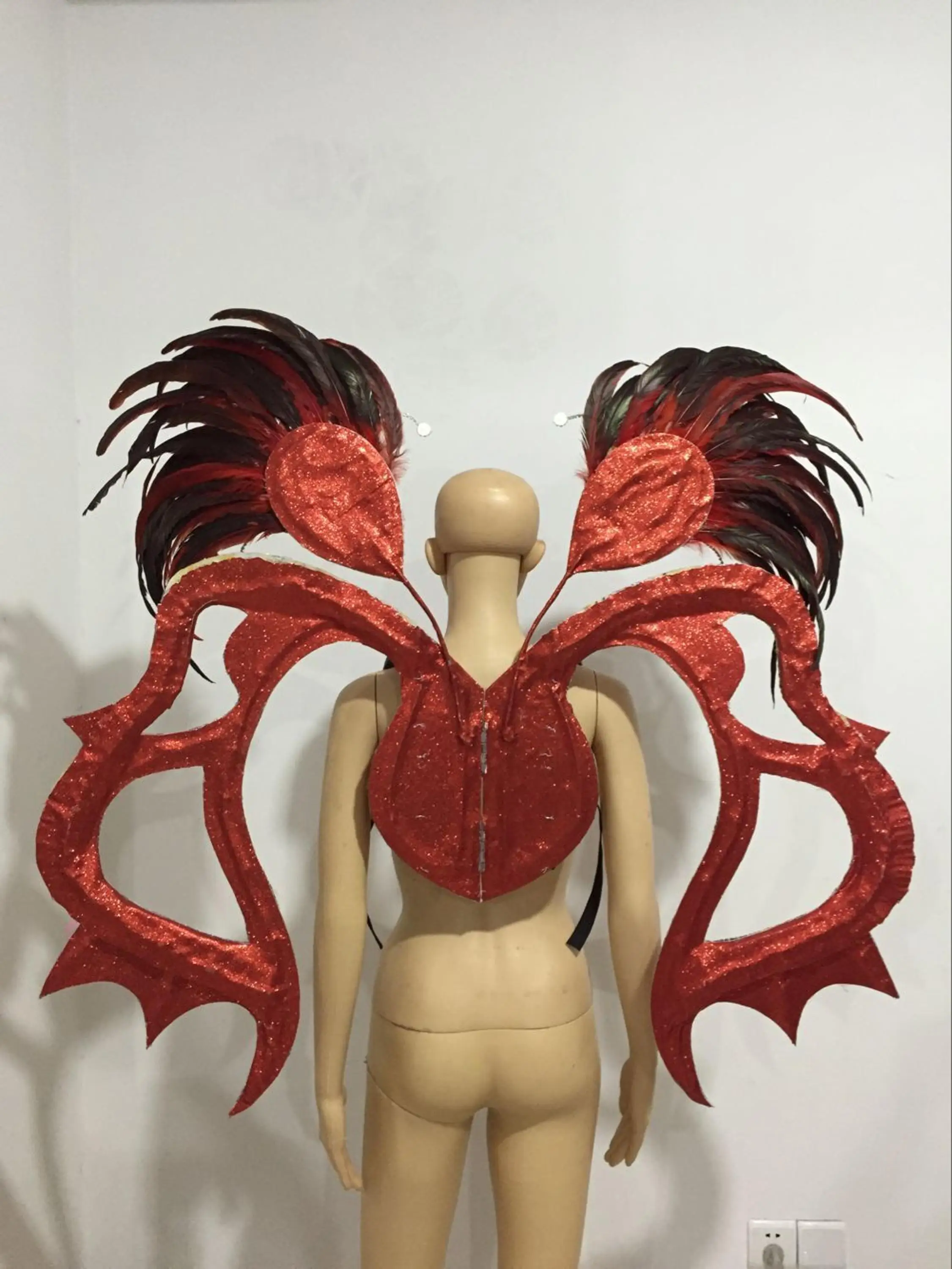 Одежда с перьями для выступлений на сцене карнавал головной убор вечерние пабы