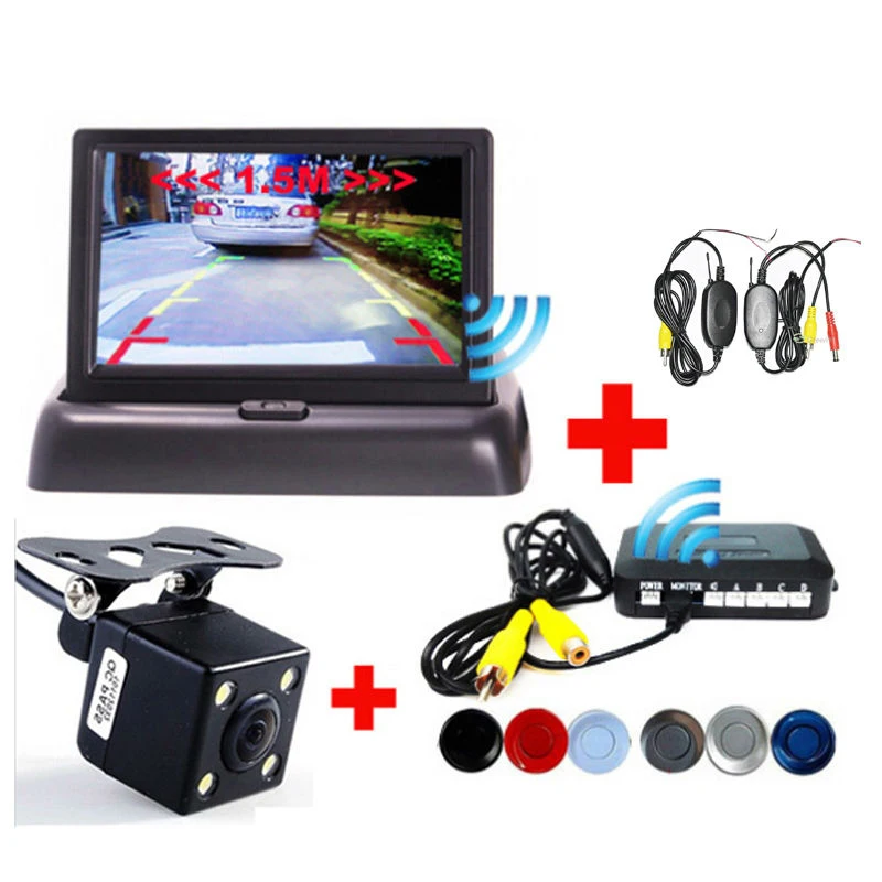 2.4 ГГц Беспроводной Автомобильный Видео Монитор Камеры Радар Помощи При