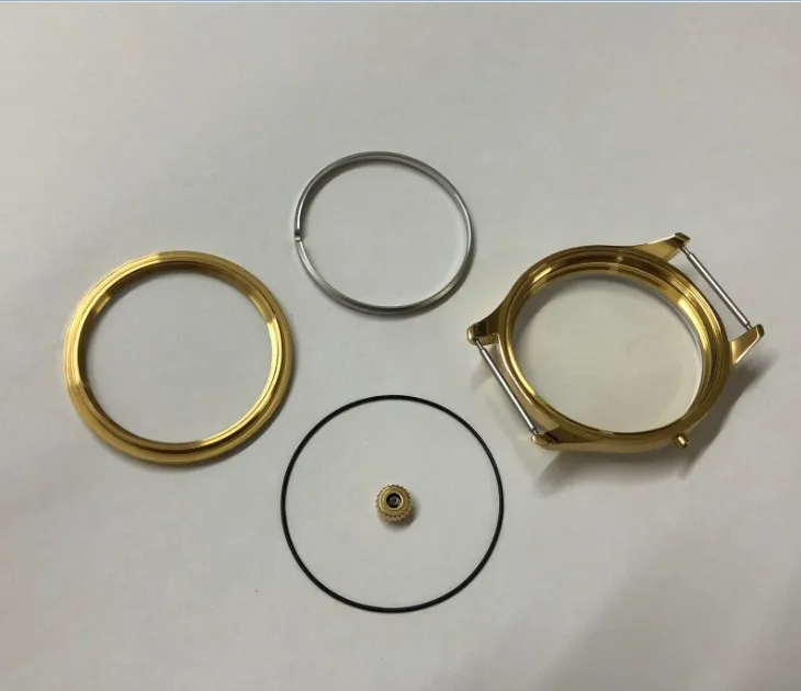 44 мм высококачественные Чехлы для часов из нержавеющей стали 316L с покрытием 18