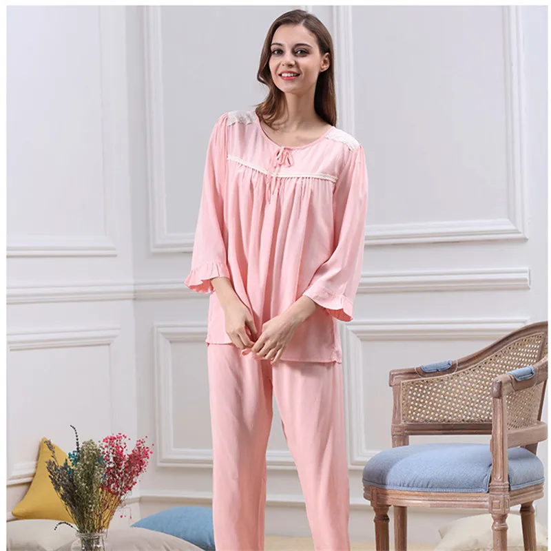 Пижамы Наборы для ухода за кожей Для женщин в полоску 100% хлопок коробки модные