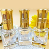 8ml gold lids glass perfume bottle women makeup fragrance bottle atomizer pump sprayer cosmetic containers 10pcslot dc795