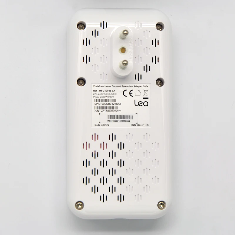 Новинка одна пара сетевой адаптер Vodafone MFG10038-0A 200 Мбит/с домашняя вилка Av