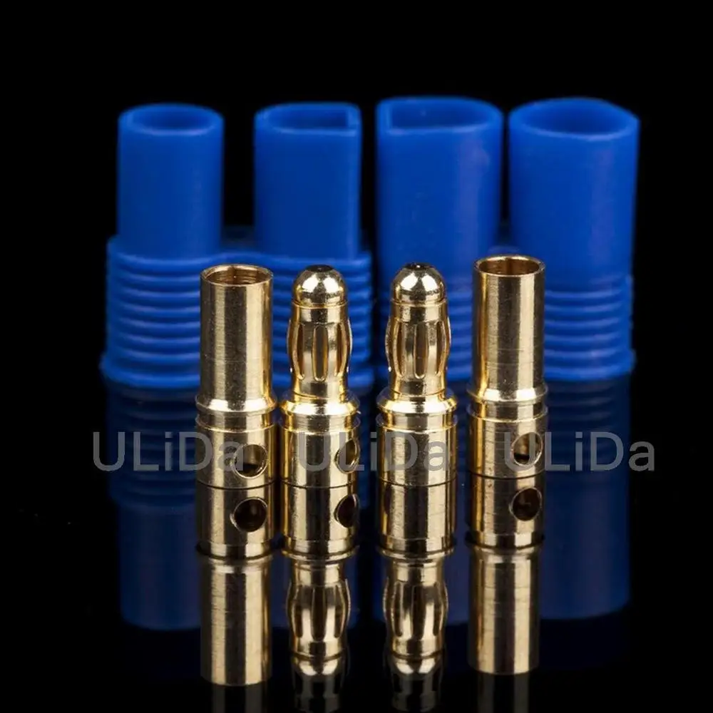 

10 Sets EC3 3MM Female Male Gold Plated Bullet Connector Plugs For RC Battery