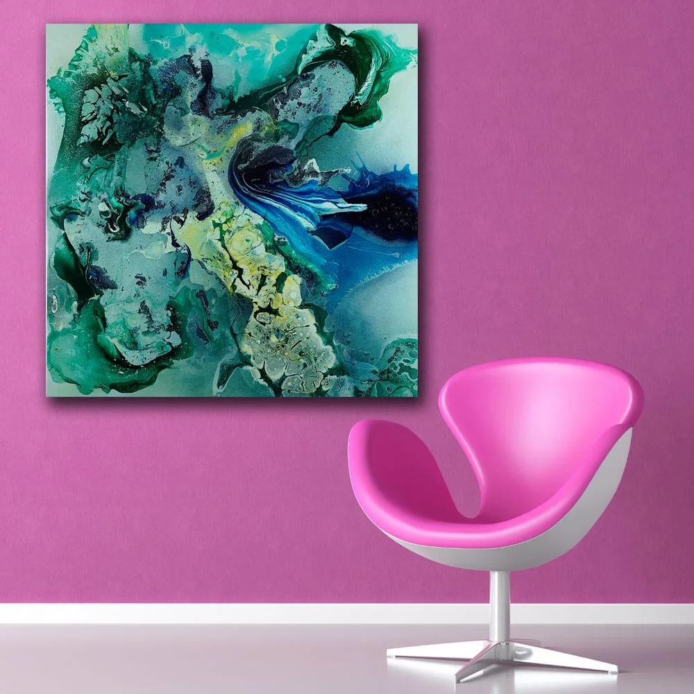 

Fashion Oil Painting Abstract Gravity Waves Paiting Home Decor On Canvas Modern Wall Art Canvas Print Poster Canvas Painting