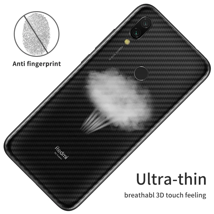 Углеродного волокна Назад Экран Защитная пленка для Xiaomi mi 9 A2 Lite Поко Pocophone f1 макс 3