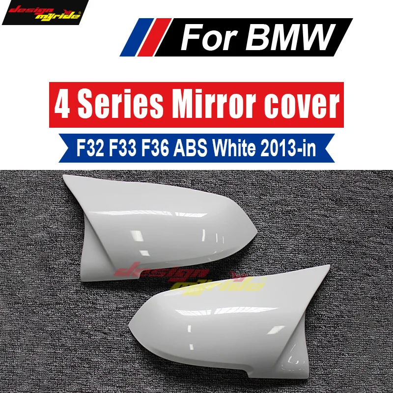 F32 F33 F36 зеркала заднего вида крышки украшения ABS чистый белый для BMW 420i 428i 435i 440i 440ixD