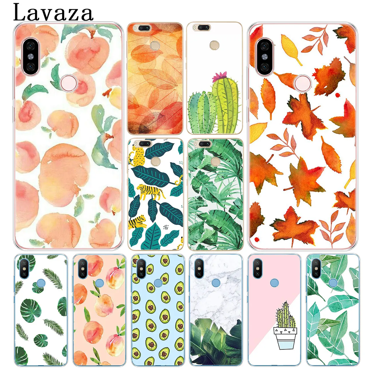 Твердый чехол для телефона Lavaza Tropical Leaves peach flower Xiaomi Redmi K20 8A 7A 6A Note 8 8T 7 5 6 Pro 4