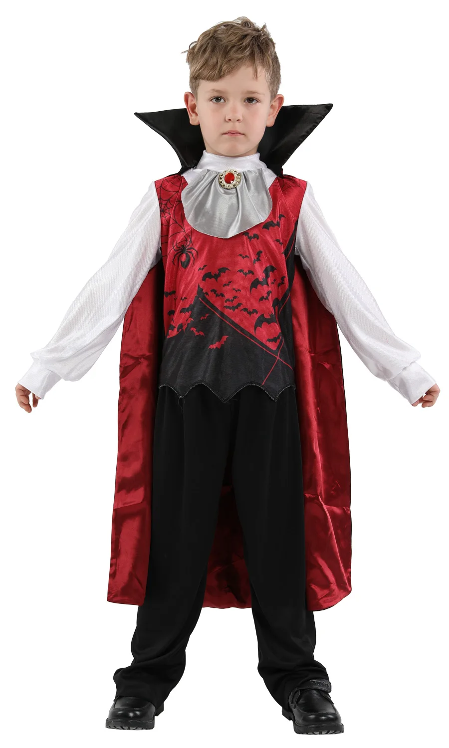 

Shanghai story Halloween Vampire Costumes Children Kids Devil Demon Cosplays Carnival Purim Masquerade Role play party dress Boy