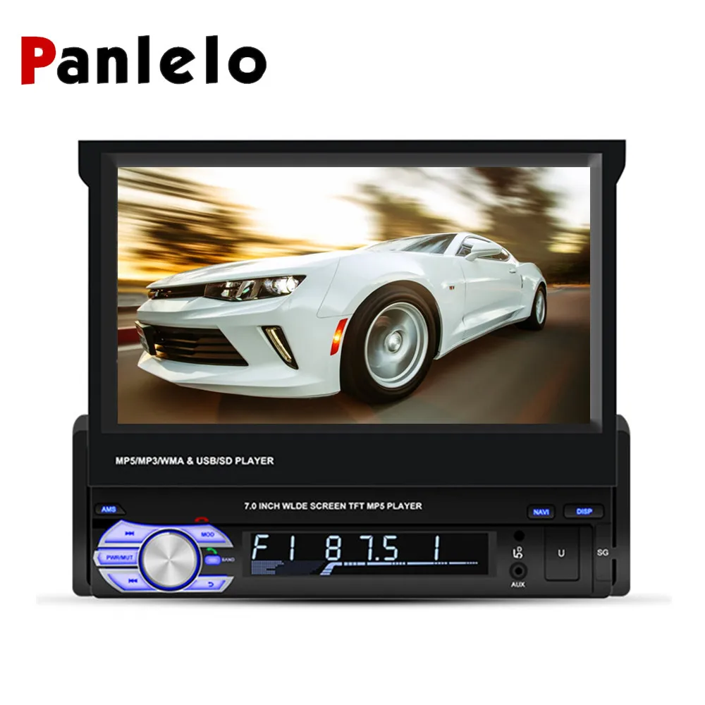 Panlelo T2 1 Din Android автомобильный стерео 7 дюймов 1 г 16 г четырехъядерный аудио плеер 1080HD сенсорный экран gps навигация аудио Радио 1 din