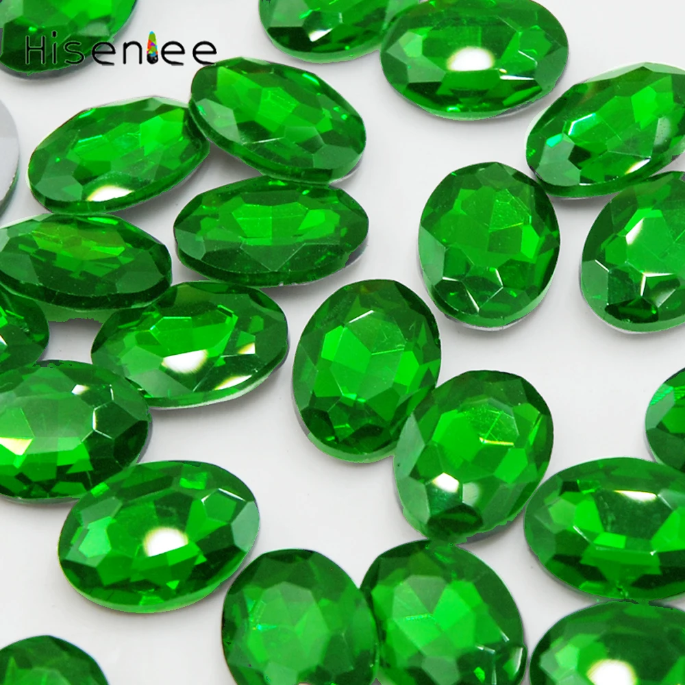 

Emerald Color Oval Shape Pointback Glass Fancy Rhinestone for Dress 4x6mm 6x8mm 8x10mm 10x12mm 10x14mm 13x18mm 18x25mm 20x30mm