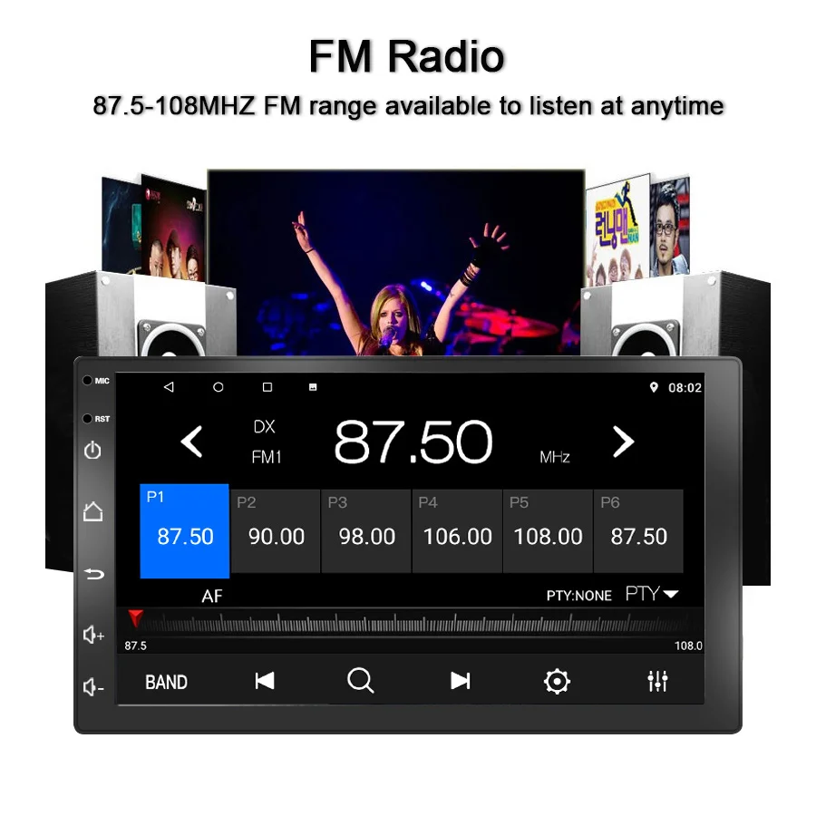 TOPSOURCE Car Radio Player 2 Din 7 Inch Android 7.1 WIth GPS Wifi RDS AV OUT Multimedia For Universal dvd | Автомобили и