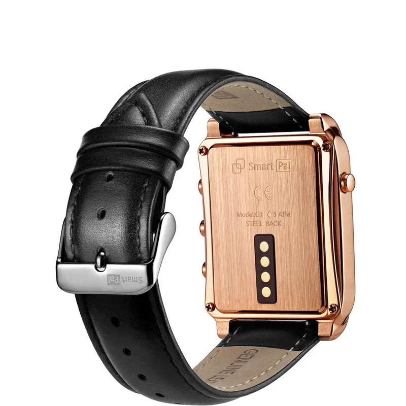 DEHAI First E-ink Screen Smart Pal G1 Watch Stainless Steel Metal Sapphire Wristwatch for iphone Android 50M Waterproof | Электроника