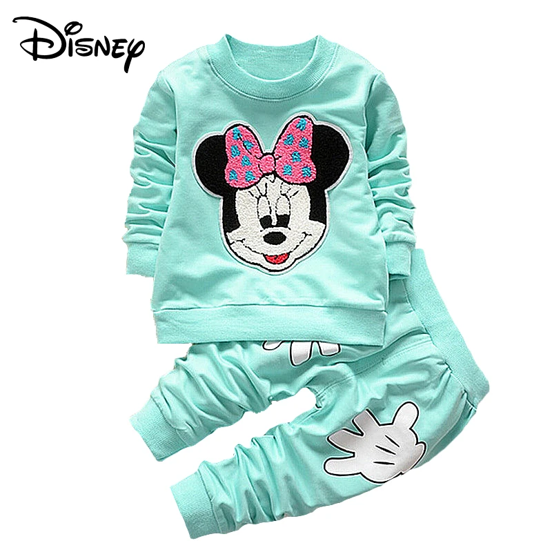 Disney Mickey Frozen Newborn Baby Boys Set Cartoon Long Sleeved Tops Pants Outfits Kids Bebes Clothing Childrens Jogging Suits | Детская