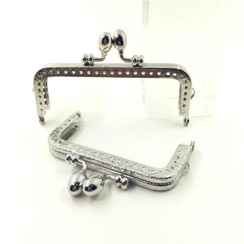 Серебряный тон 1 шт. металлическая оправа прямоугольный узор цветочный модный