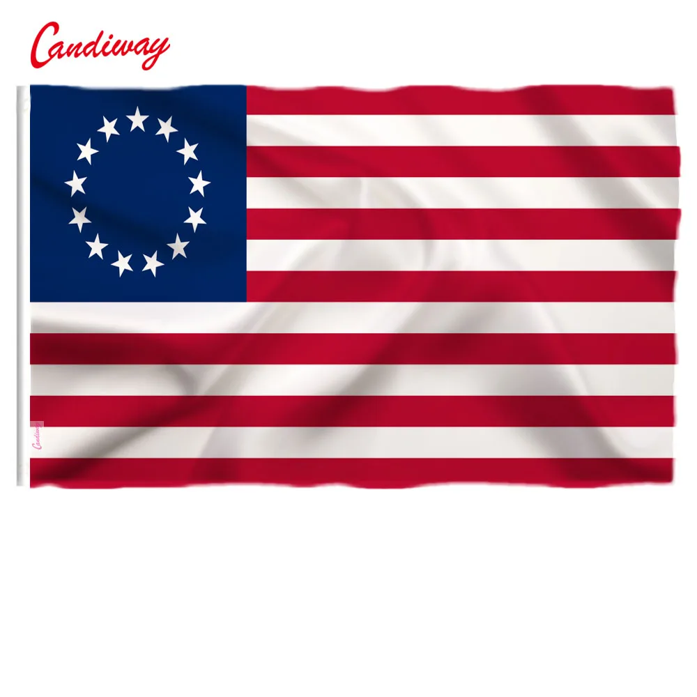 90x150 см Флаг Betsy Ross US History круглый 13 звездный флаг полиэстер двойная прошивка