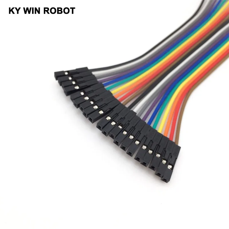 Dupont line 20pcs 10cm 2.54mm 1p-1p Pin Female to Color Breadboard Cable Jump Wire Jumper For Arduino | Электронные компоненты