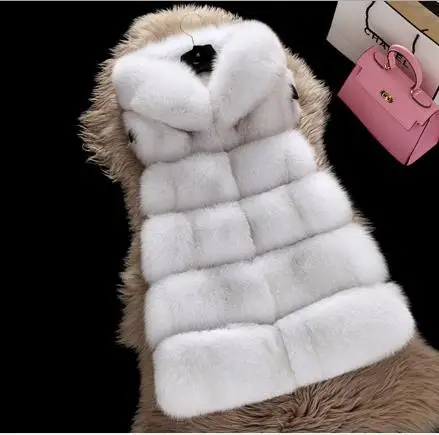 Пушистая женская шуба из искусственного меха меховые жилетки женские куртки