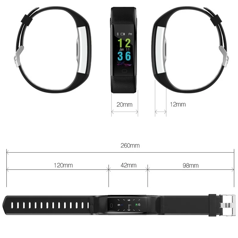 F07 Plus смарт браслет пульсометр для измерения артериального давления фитнес