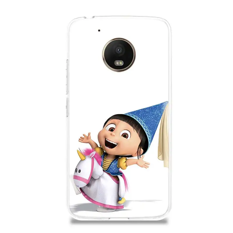 Чехол для телефона с изображением миньонов Gru Agnes Motorola Moto G7 G6 G5S G5 E4 Plus G4 E5 Play X4