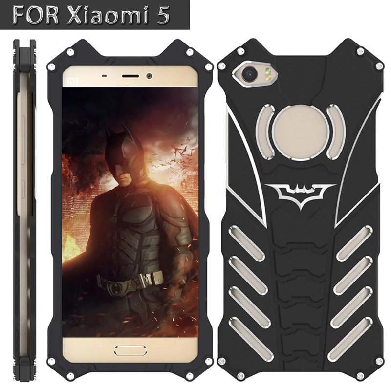 Роскошный Металлический бронированный чехол для xiaomi mi 9 8 se 5s 5C play MAX 2 3 Black Shark 2 алюминиевый чехол с Бэтменом для xiaomi Case