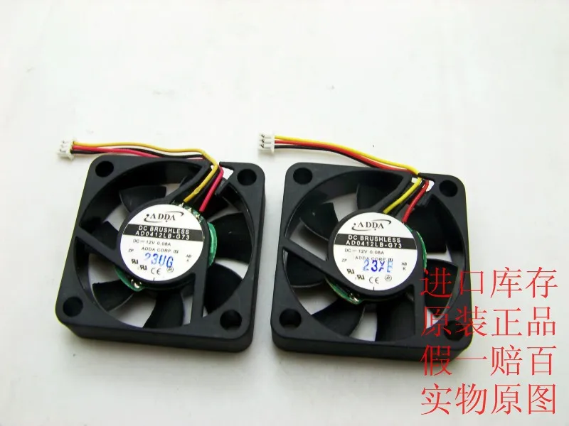 Для ADDA AD0412LB G73 4010 4 см 40 мм DC 12V 0.08A бесшумный двойной шарикоподшипник Охлаждающие