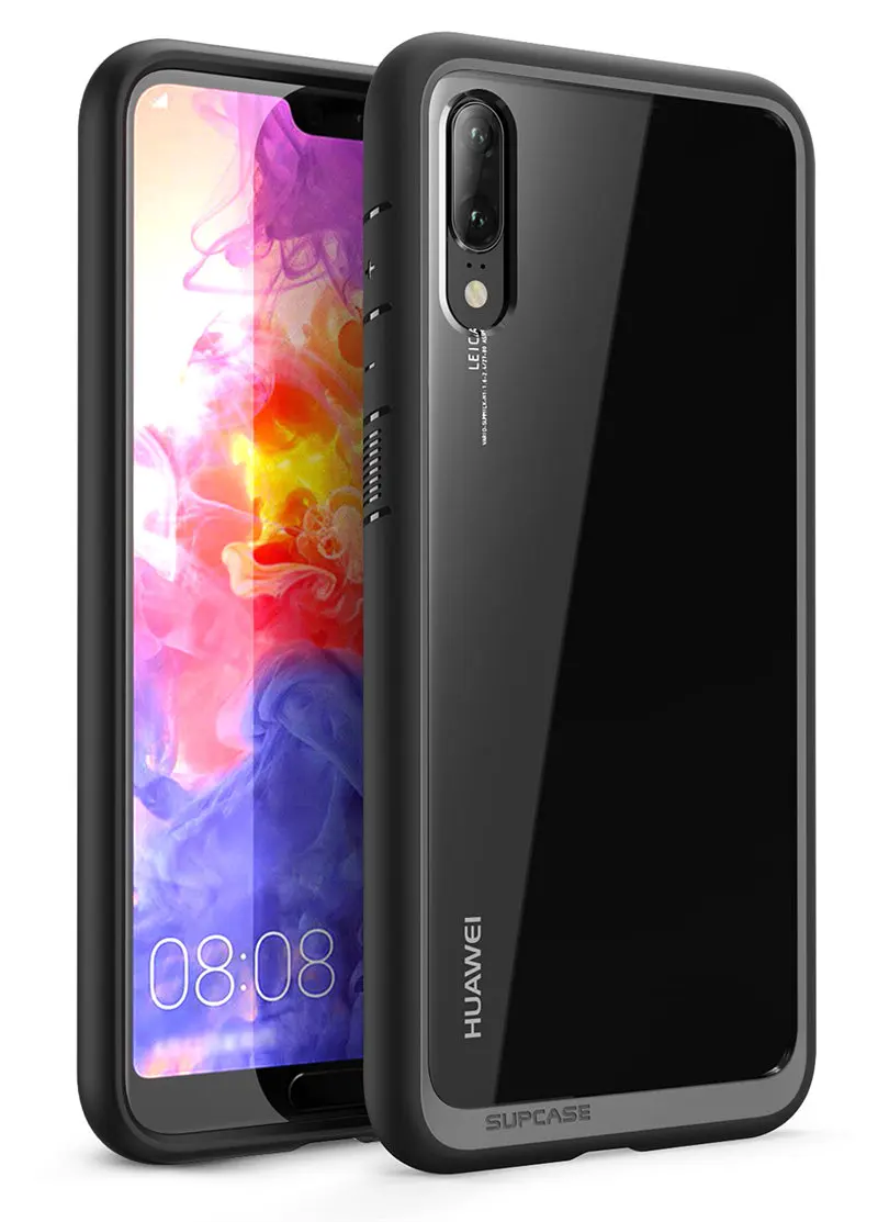 Чехол SUPCASE для huawei P20 5,8 дюймов UB стиль серии антидетонационный Премиум гибридный защитный ТПУ бампер+ PC прозрачная задняя крышка чехол