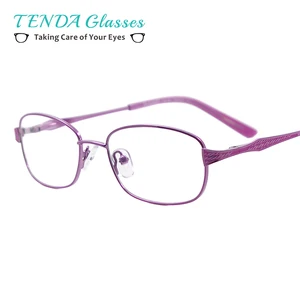 Женские Овальные очки с металлической полуоправой, модные очки с линзами по рецепту