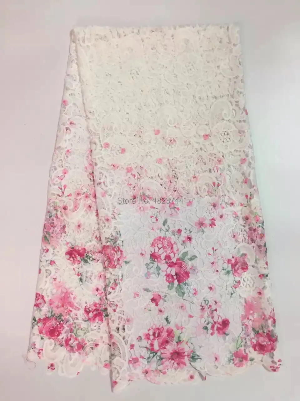 ( 5 ярды / lot ) ajy016 В продаже красочные африканская печать шнур кружевной ткани
