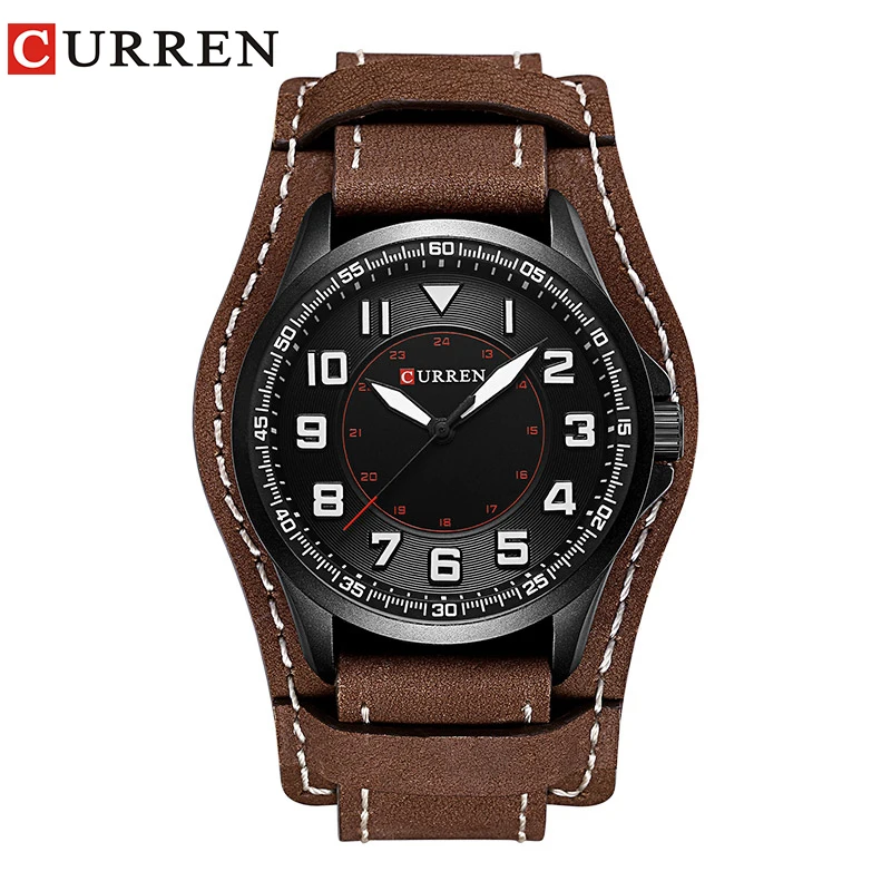 

Simple Design CURREN Watches Men Classic Business Waterproof Analogue Quartz Wristwatches Leather Strap relojes hombre