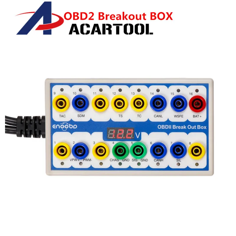 Лидер продаж OBDII секционная коробка OBD OBD2 вырваться из окна автомобиля протокол