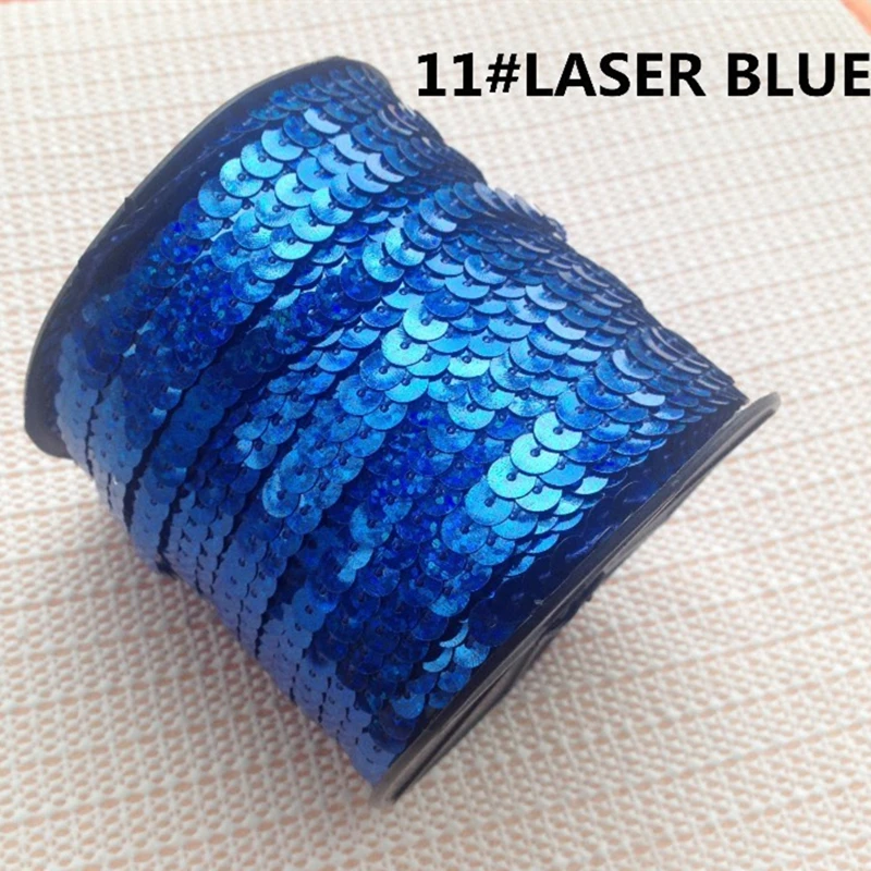 1 Roll/Lot (100 Yards/Roll) 6mm Loose Diameter Round Flat Laser Sequins Paillettes Sewing On Trims For Crafts Cloth Accessory | Дом и сад